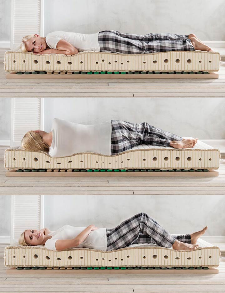 Hervorragender Liegekomfort und punktelastischer Schlafgenuss