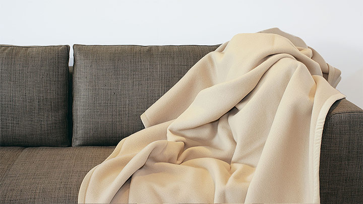 Cashmere/Merino-Naturhaardecke Califa