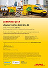DHL GoGreen Zertifikat 2020