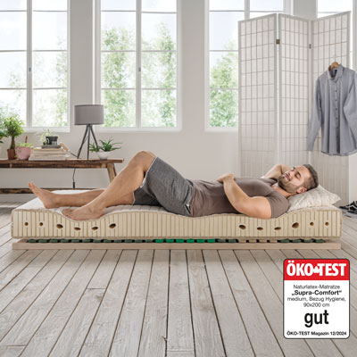 Naturlatex-Matratze Supra-Comfort