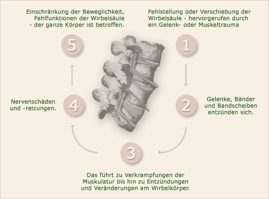 Krankheitsverlauf der Wirbelsäule