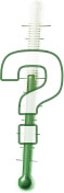 Thermometer mit Fragezeichen
