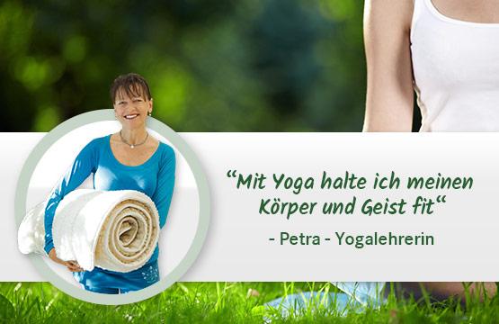 Mit Yoga halte ich meinen Körper und Geist fit