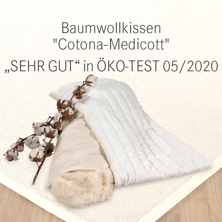 Baumwollkissen Cotona-Medicott