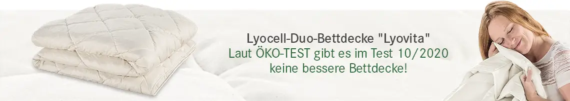 Duo-Bettdecke Lyovita bei ÖKO-TEST 10/2020