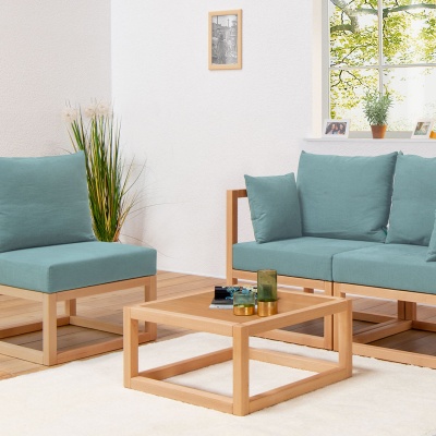 Couchtisch "Lui" - Farbe: braun - Holzart: Massivholz