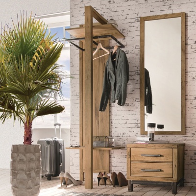 Empfehlung: Garderobe Flurmöbel aus Wildeichenholz  von allnatura*