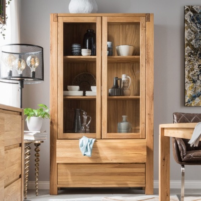 Empfehlung: Vitrine Wohnzimmermöbel Massivholz Eiche  von allnatura*