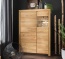 Highboard Sorano, Variante 03, edle Wildeiche mit silbernen Griffen Highboard Sorano, Variante 03 aus edler Wildeiche mit silbernen Griffen