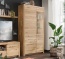 Vitrine Sorano - Wildeiche, Variante 02 mit 1 Glastür und 3 Holztüren Vitrine Sorano aus Wildeiche, Variante 02 mit 1 Glastür und 3 Holztüren