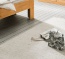 Handwebteppich Cesena in freundlich hellem beige Handgewebter Schafschurwollteppich in Farbe beige
