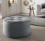 Pouf Vimo in hoch, Form rund, Farbe grau Pouf Vimo, rund - hoch, mit Baumwoll-Bezug in grau