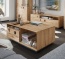 Massivholz-Couchtisch Ovaro - Front Wildeiche, Korpus Eiche Couchtisch Ovaro - Front massive Wildeiche, Korpus massive Eiche