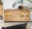 Massivholz-Sideboard Ovaro - Front Wildeiche, Korpus Eiche Sideboard Ovaro - Front massive Wildeiche, Korpus massive Eiche