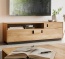 Massivholz-Highboard Ovaro, Variante 01 - Front Wildeiche, Korpus Eiche Lowboard Ovaro, Variante 01 - Front massive Wildeiche, Korpus massive Eiche