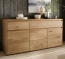 Massivholz-Sideboard Viadana, Wildeiche Sideboard Viadana, massives Wildeichenholz