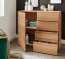 Kommode Bellavista, massives Kernbuchenholz, Inneneinteilung Variante 03 Kommode Bellavista, Kernbuche, Variante 03 mit Schrankfach und 4 Schubladen