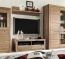 Savina - geradliniges Design aus edler Wildeiche, hier Variante 02 Wohnwand Savina - Geradliniges Design aus edler Wildeiche