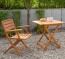 Das praktische Set 01 besteht aus 1 quadratischen Tisch und 2 Gartenklappstühlen Das praktische Set 01 besteht aus 1 quadratischen Tisch und 2 Gartenklappstühlen