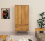 Massivholz-Kleiderschrank Lasala, charmanter Retro-Look Kleiderschrank Lasala mit dem Charme der 50er Jahre