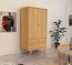 Massivholz-Kleiderschrank Lasala, 2-Türer mit Schubladen, Kernbuche Kleiderschrank Lasala, 2türig mit Schubladen, massive Kernbuche