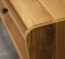 Massivholz-Lowboard Lasala, erhöhte, abgerundete Seitenteile Lowboard Lasala - Seitenteile erhöht und oben abgerundet