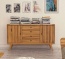 Sideboard Lasala, mit stilvollen, schwarzen Knopfgriffen Sideboard Lasala - mit stilechten, schwarzen Knopfgriffen aus Metall