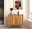 Kommode Lasala, aus massivem, geöltem Holz Massivholzkommode Lasala im Retro-Look