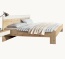 Metallfreies Bett komplett aus Massivholz Metallfreies Bett komplett aus Massivholz