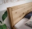 Doppelbett Grivola, massive Wildeiche, markantes Rahmen-Kopfteil Massivholzbett Grivola - markantes Kopfteil mit Rahmen