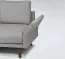 Sofa mit niedriger, kubischer Armlehne