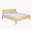 Bett Pino mit abgerundetem Massivholz-Kopfteil Bett Pino mit abgerundetem Massivholz-Kopfteil