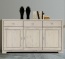 Sideboard in massivem Kiefernholz - Oberfläche weiß-lasiert Sideboard in massivem Kiefernholz - Oberfläche weiß-lasiert