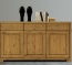 Sideboard in massivem Kiefernholz - Oberfläche weiß-lasiert Sideboard in massivem Kiefernholz - Oberfläche weiß-lasiert