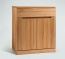 Variante 01, ein halbhohes Sideboard, hier in Kernbuche mit modern glatter Blende Variante 01, ein halbhohes Sideboard, hier in Kernbuche mit modern glatter Blende