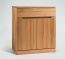 Variante 01, ein halbhohes Sideboard, hier in Kernbuche mit modern glatter Blende Variante 01, ein halbhohes Sideboard, hier in Kernbuche mit modern glatter Blende