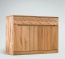 Variante 03 - halbhohes Sideboard in Kernbuche mit Schmuckblende Variante 03 - halbhohes Sideboard in Kernbuche mit Schmuckblende