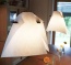 Halbtransparenter Schirm in Papier-Optik für sanftes, warmes Licht mit asiatischem Flair Halbtransparenter Schirm in Papier-Optik