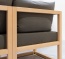 Hier der 2-Sitzer in grau, kombiniert mit dem Sessel in beige Hier der 2-Sitzer in grau, kombiniert mit dem Sessel in beige