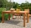 Gartentisch in massiver Optik für schöne Stunden im Freien Gartentisch in massiver Optik für schöne Stunden im Freien