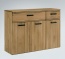 Schnörkelloses Sideboard mit zwei Schubladen und drei Türen Schnörkelloses Sideboard mit zwei Schubladen und drei Türen