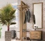 Garderobe Locana im Industriestil, Wildeiche massiv Garderobe Locana im Industriestil, Wildeiche massiv