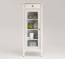 Halbhoher Midischrank mit Glasfront, Einlegeböden und Schublade Halbhoher Midischrank mit Glasfront