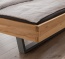 Schwebebett Belluno-Acero mit Eckverbindung in Puzzle-Optik, Wildeiche Schwebebett Belluno-Acero mit Eckverbindung in Puzzle-Optik, Wildeiche