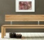 Sitzbank Classico mit Lehne und Sitzfläche aus massiver Buche Sitzbank Classico mit Holzlehne und Holzsitzfläche