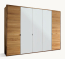 Moderner Kleiderschrank mit Weißglas-Türen Moderner Kleiderschrank mit Weißglas-Türen