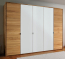 Moderner Kleiderschrank mit Weißglas-Türen Moderner Kleiderschrank mit Weißglas-Türen