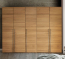 Kleiderschrank Moderna, 5-türig, Kernbuche massiv ohne Passepartoutrahmen Massivholz Kleiderschrank Moderna, 5-Türer aus Kernbuche - ohne Passepartout