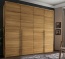 Eckkleiderschrank Moderna aus Einzelmodulen, massives Kernbuchenholz Endloskleiderschrank Moderna - Ecklösung, Kernbuche massiv