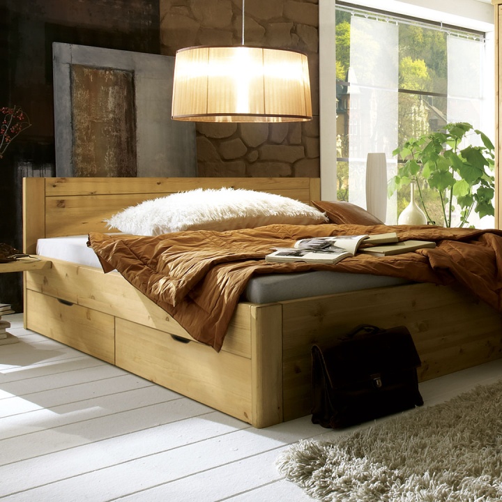 Bett Mascella mit 4 geräumigen Schubkästen Bett Mascella mit 4 geräumigen Schubkästen